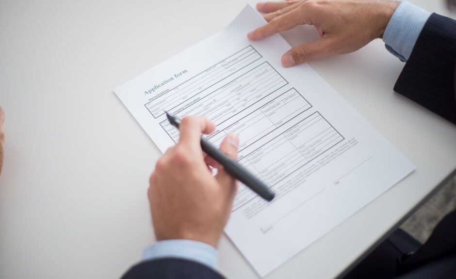 Een professioneel ontworpen sollicitatieformulier voor recruitmentprocessen.